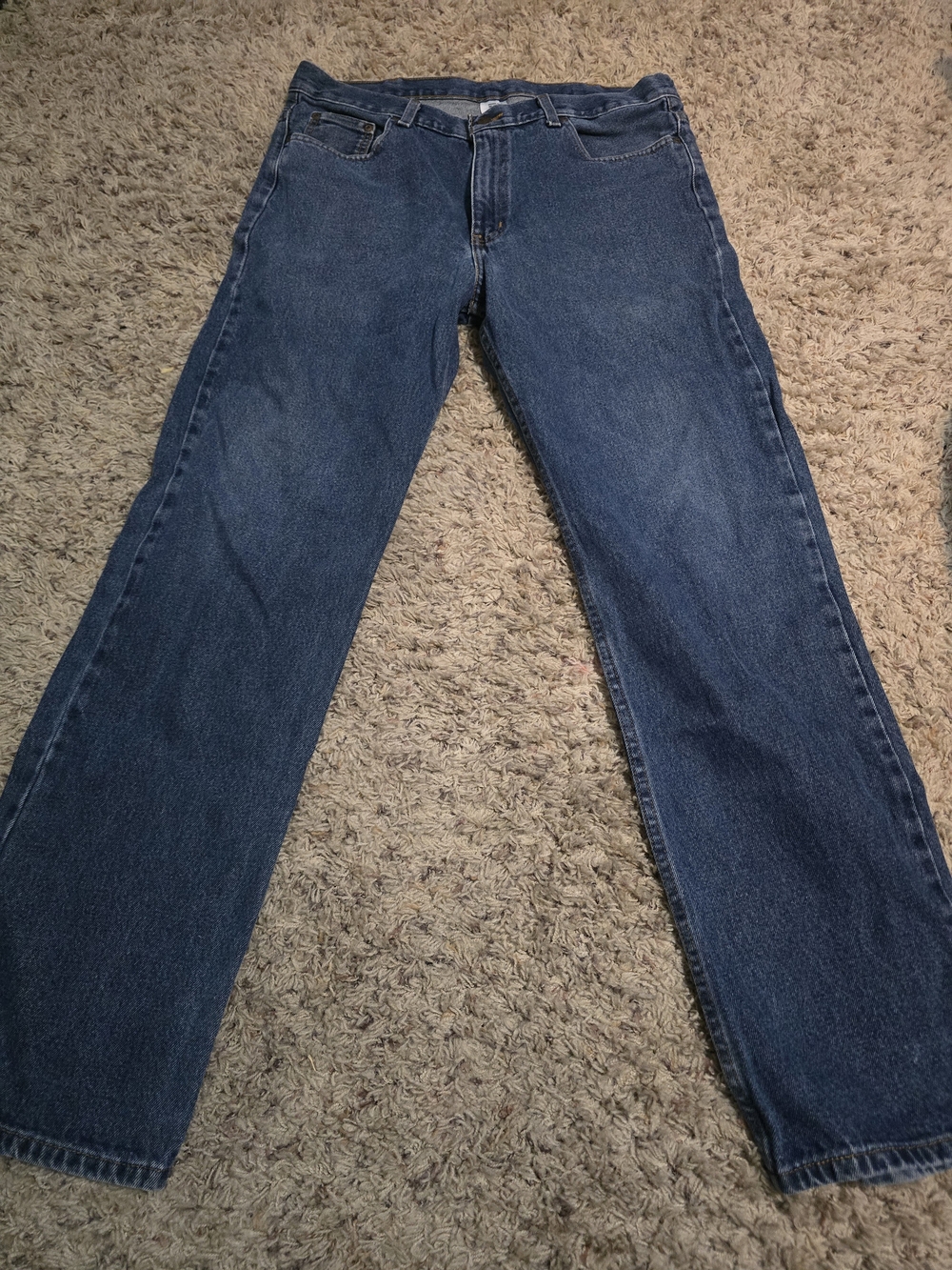 Men's Straight-Leg Jeans in Dark Blue